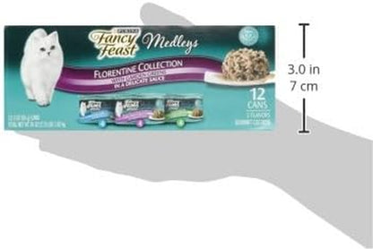 Fancy Feast Purina Medleys Florentine Wet Cat Food, 3 Oz. Cans, 2X12 Pack3