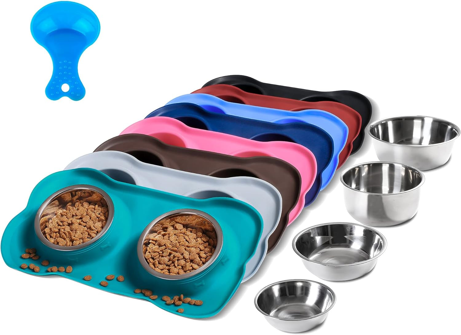 hubulk-pet-dog-bowls-2-stainless-steel-dog-bowl-with-no-spill-non-skid-silicone-mat-pet-food-scoop-water-and-food-feeder-bowls-for-feeding-small-medium-large-dogs-cats-puppies-s-pink