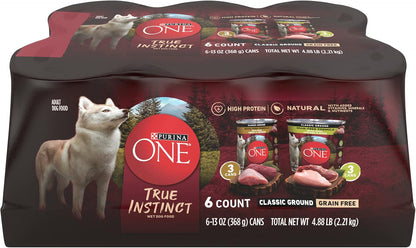 Purina ONE Classic Ground Chicken and Brown Rice Entree Adult Wet Dog Food - (Pack of 12) 13 Oz. Cans17