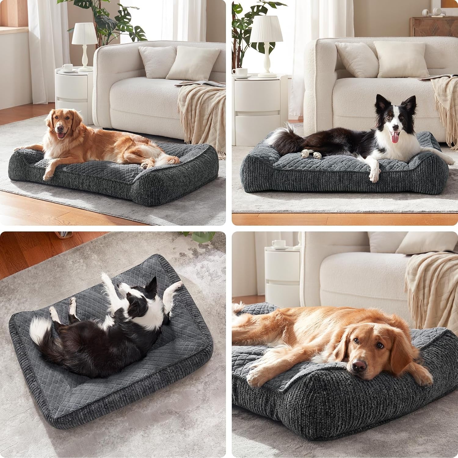 joejoy-xl-orthopedic-dog-bed-for-large-dogs-extra-thick-foam-pet-bed-sofa-bolster-sides-large-sized-dog-couch-bed-with-removable-washable-cover-non-slip-bottom-grey-42x30