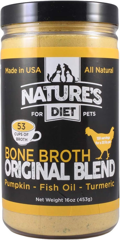 Nature'S Diet Pet Bone Broth Protein Powder with Pumpkin, Fish Oil and Turmeric (Beef, 16 Oz = 159 Servings)7