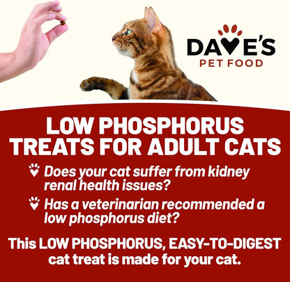 Dave'S Pet Food Renal Cat Treats for Cat Kidney Support, (NEW Recipe!) Semi-Moist Healthy Treats with Kidney Support for Cats, Made in USA (2 Pack)4