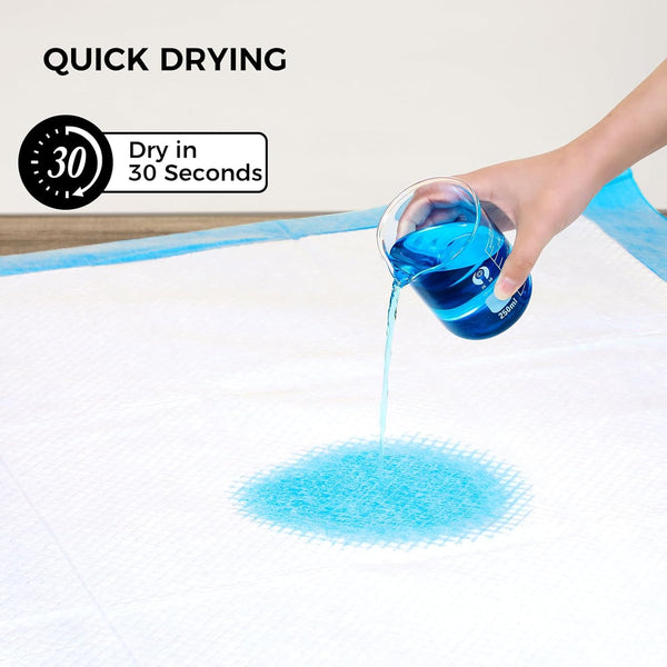 50 Pack 30"X36" Extra Large Dog Pee Pads - Super Absorbent & Leak-Proof Disposable Puppy Training Pads | X-Large Quick-Dry 5-Layer Protection Piddle Pads for Indoor & Outdoor Use5