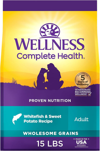 Wellness Complete Health Adult Dry Dog Food, Wholesome Grain Kibble, Natural, Chicken and Oatmeal Recipe, 30 Lb Bag19