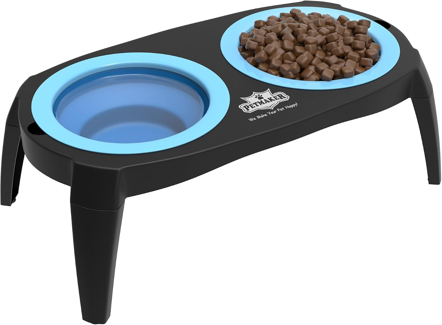 elevated-pet-bowls-collection-with-non-slip-stand-for-dogs-and-cats-removeable-and-collapsible-silicone-feeder-for-food-and-water-16-oz-each-by-petmaker-pink-blue