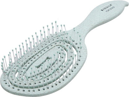Biosilk for Pets Eco Friendly Detangling Pin Brush for Dogs, Gentle Dog Grooming Brush Designed to Help Remove Knots and Tangles and Support Healthy Coats for All Dogs | Gentle Grooming Brush Removes Knots and Tangles; Supports Healthy Coats for All Dog Breeds1