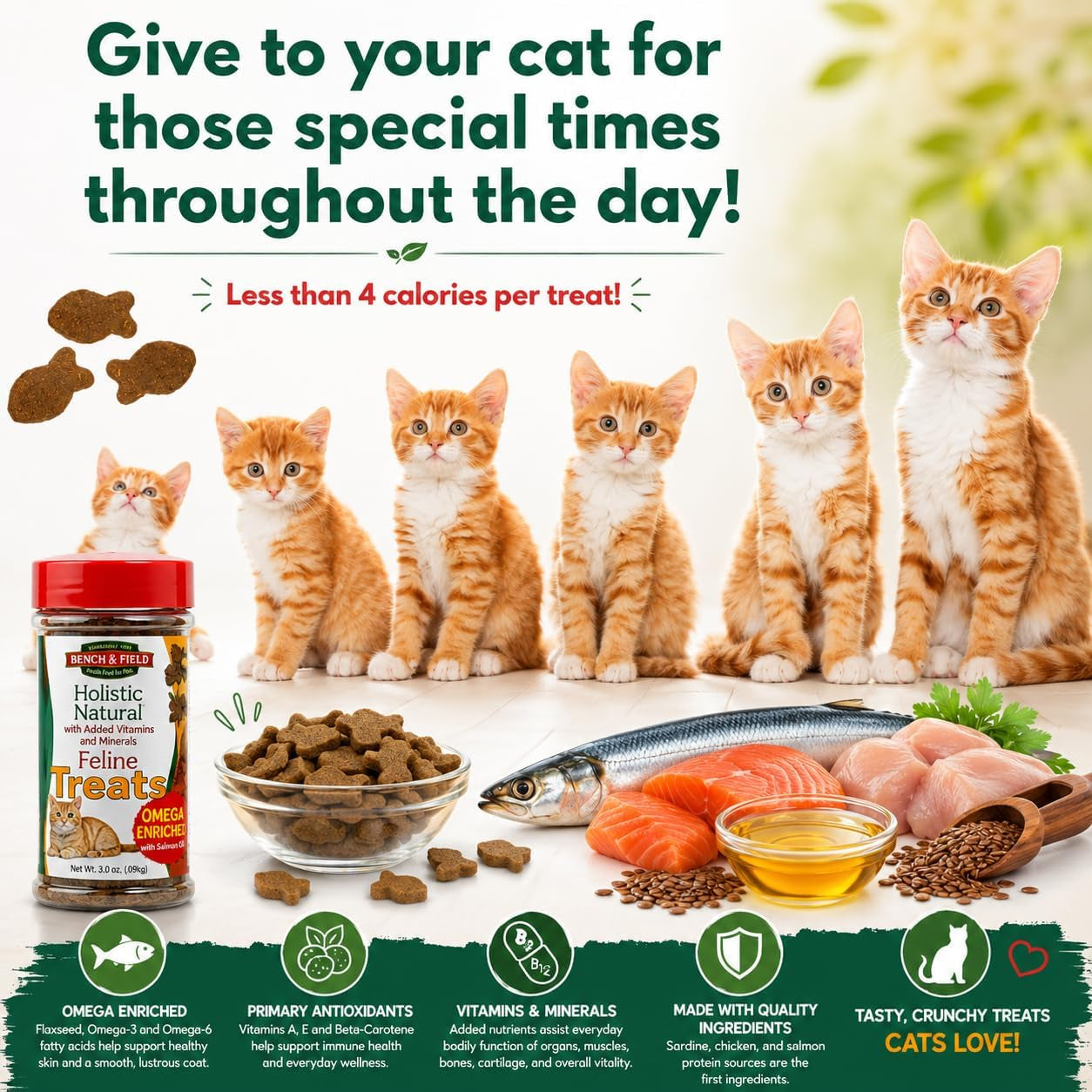 bench-field-holistic-natural-healthy-kitty-cat-treats-crunchy-fish-shaped-bites-delicious-seafood-flavored-snack-3-ounce-pack-of-3-bottles