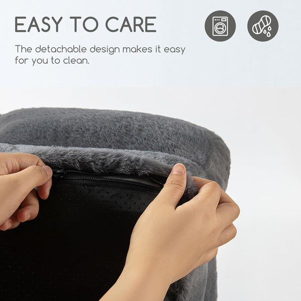 Hollypet Small Dog Large Cat Bed Puppy Couch Beds for Pets up to 25 Lbs | Fluffy Dog Cat Couch Plush Soft Warming Pets Beds with Machine Washable Cover and Non-Slip Bottom7