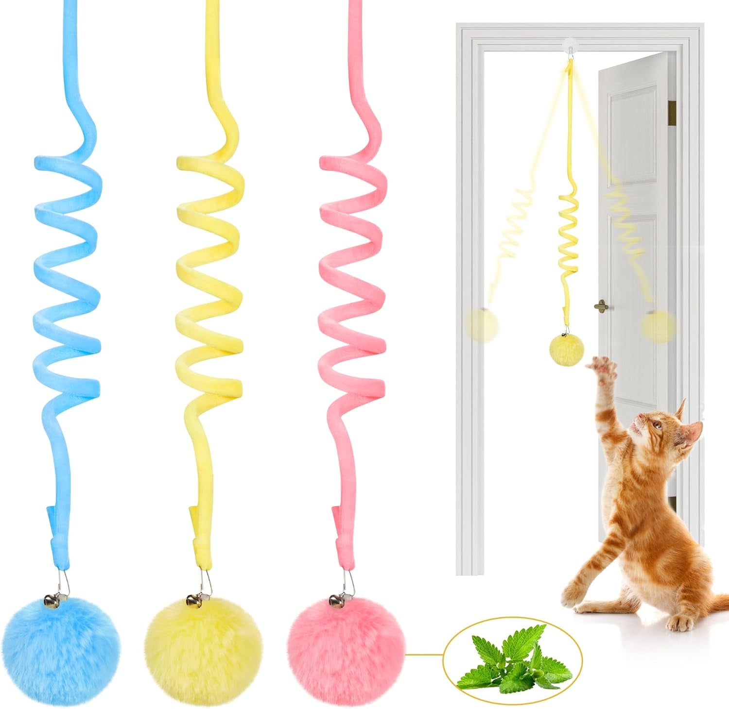 potaroma-hanging-fluffy-cat-catnip-ball-toys-3-pcs-with-bell-interactive-cat-teaser-retractable-toys-indoor-kitten-play-chase-exercise-physical-stimulation-cat-teaser-retractable-toys-indoor-kitten-play-chase-exercise-physical-stimulation