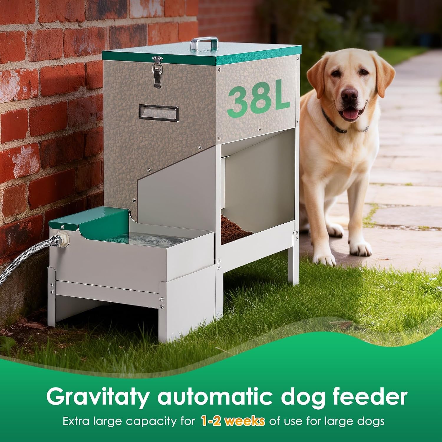 metal-automatic-dog-feeder-water-dispenser-for-large-dogs-outdoor-2-in-1-automatic-dog-feeder-large-breed-and-outdoor-dog-water-bowl-set-for-large-dogs-cats-and-other-pet