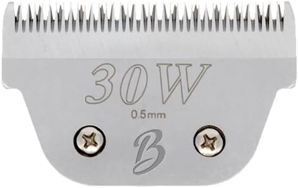 Detachable a Series Wide 30 Blades for Dog Grooming Cuts Length 1/50" - 0.5Mm Japanese Carbonized Steel Wide Grooming Blades Compatible A5 Series Wide Clippers for Dogs(30W)1