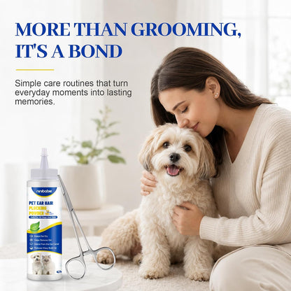 Upgraded Dog Ear Powder with 5.5 Inch Hair Removal Tool | Pet Ear Grooming Cleaner | Ear Wax Remover | Supports Fresh-Feeling Ears | Absorbs Moisture8