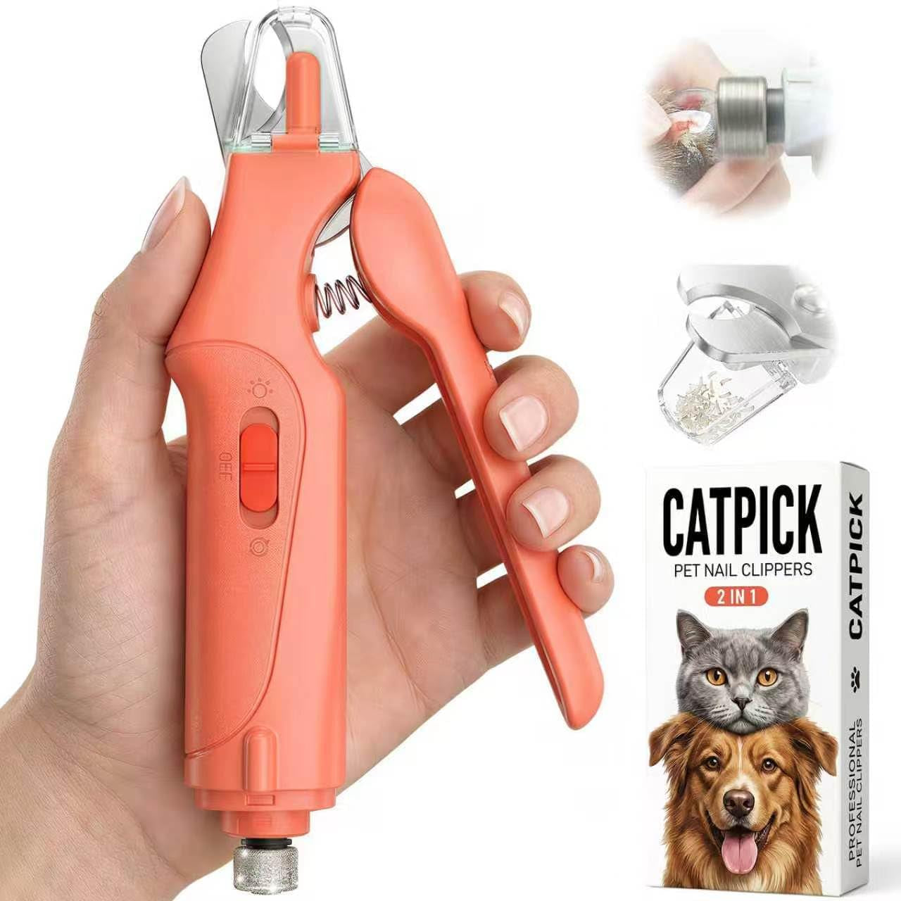 catpick-2-in-1-cat-nail-clippers-dog-nail-clippers-trimmers-for-large-medium-small-dogs-cats-claw-trimmer-quick-sensor-and-safety-guard-usb-rechargeable-with-2-led-lights-dogs-nail-trimmer