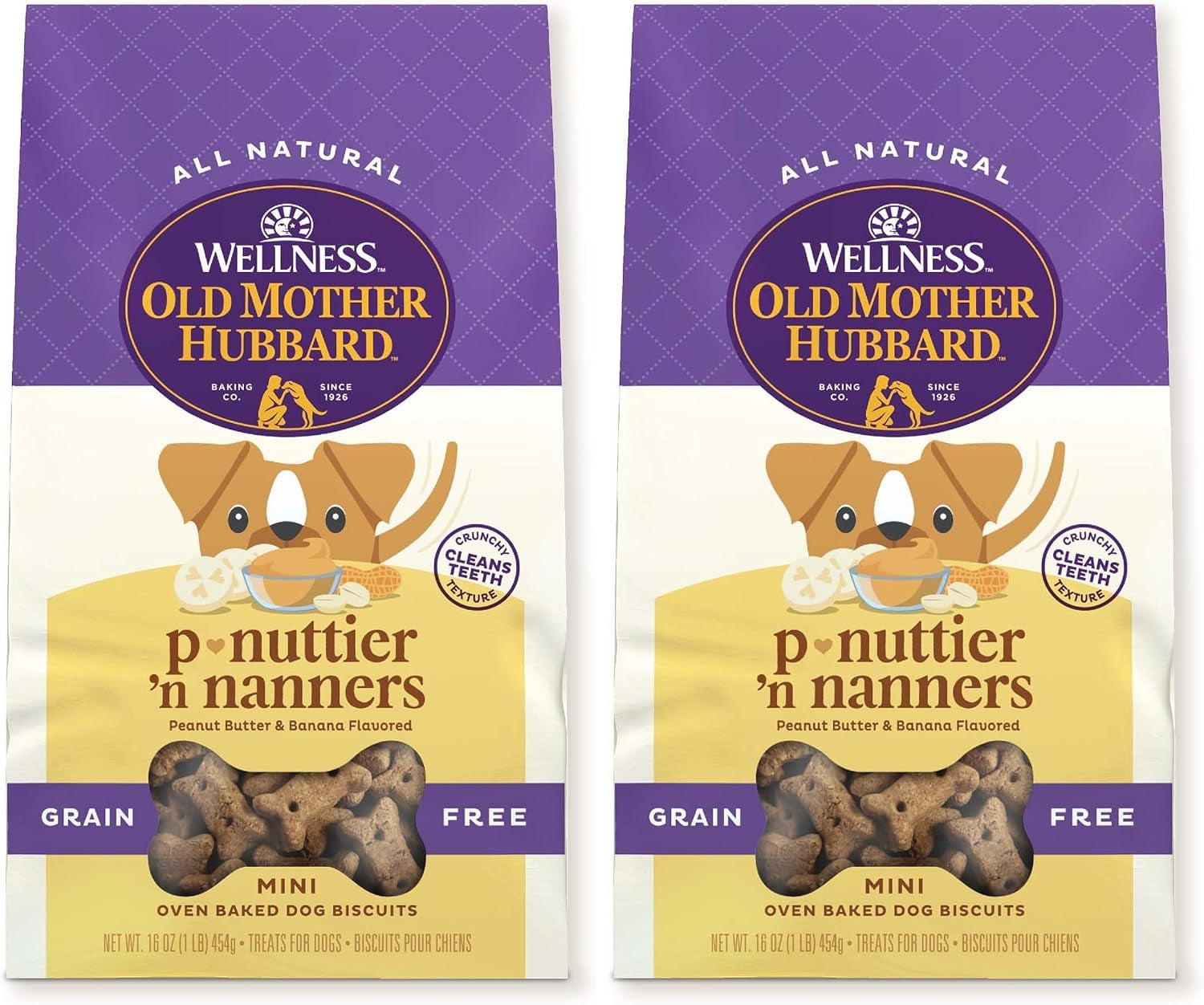 wellness-old-mother-hubbard-classic-grain-free-p-nuttiern-nanners-dog-biscuits-natural-training-treats-peanut-butter-and-banana-flavor-mini-size-16-oz-bag