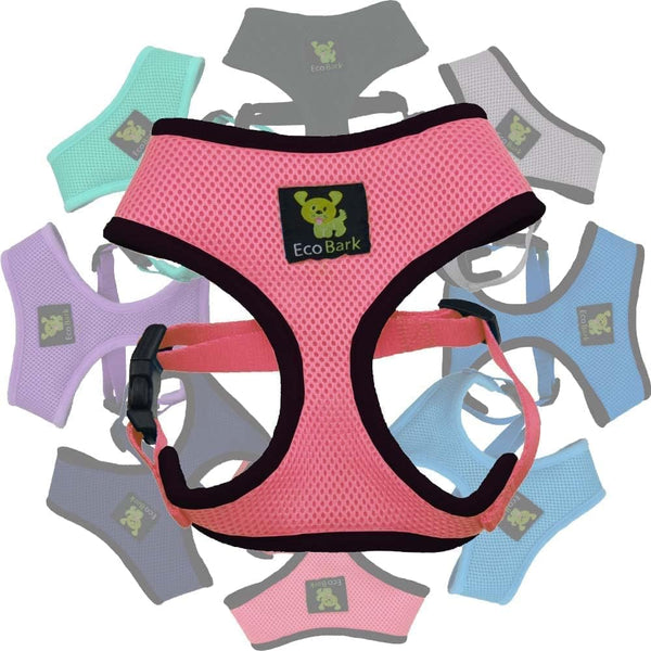 Ecobark Dog Harness, Soft Mesh over the Head Vest Harness, Red, Small | Luxurious Eco Friendly No Pull & No Choke Design, Padded Breathable Body Halter, anti Rub, for Puppy, Toy & Small Breeds29