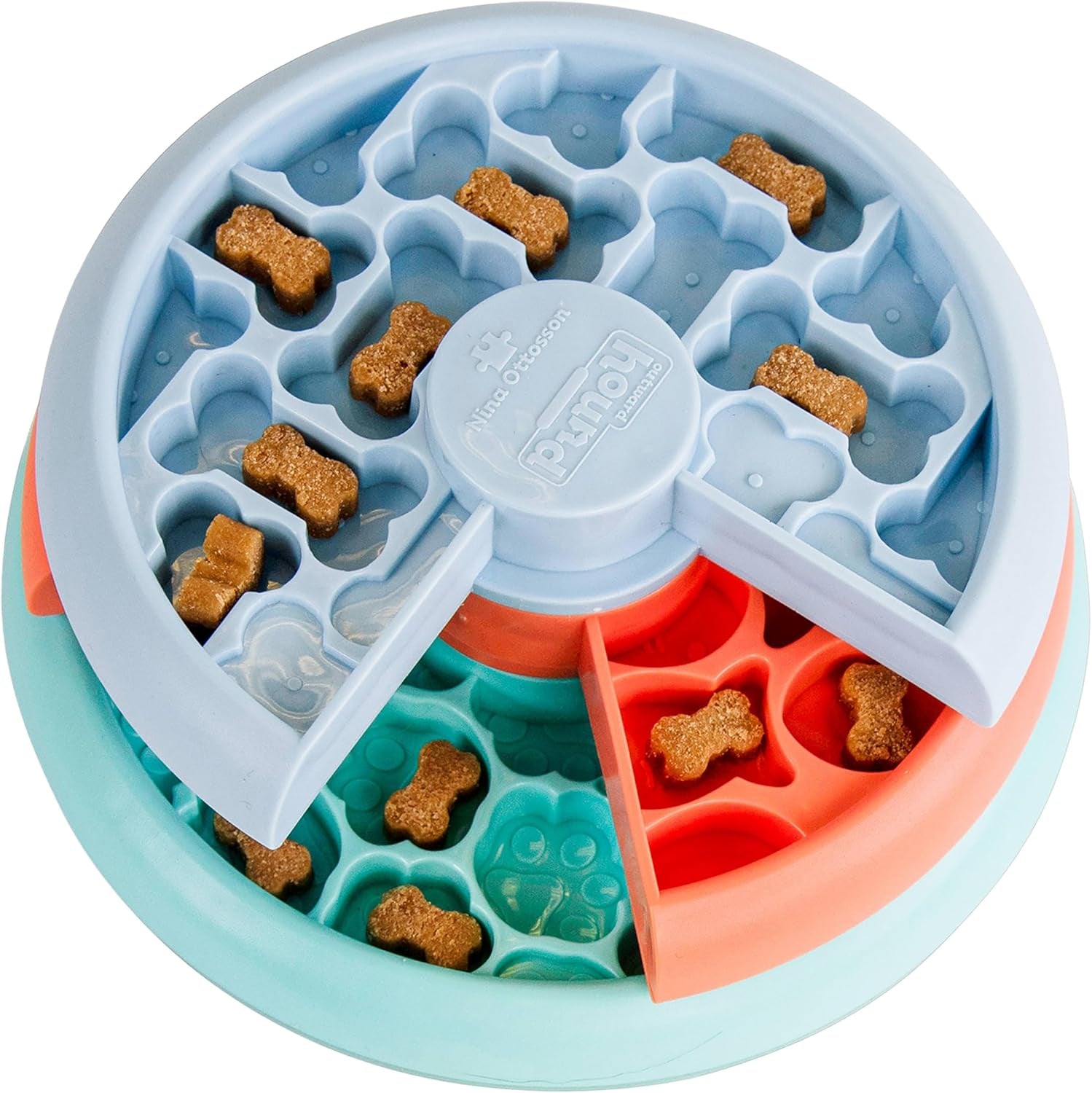 outward-hound-by-nina-ottosson-lickin-layers-3-in-1-interactive-dog-feeder-puzzle-lick-mat-slow-feeder-bowl-mental-stimulation-toy-for-medium-large-dogs-2-cup-capacity-10-4-in-x-2-8-in