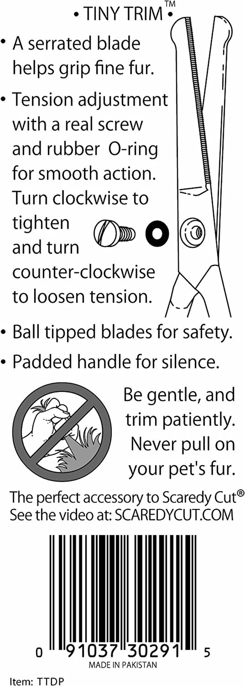 tiny-trim-4-5-ball-tipped-scissor-for-dog-cat-and-all-pet-grooming-ear-nose-face-paw-scaredy-cuts-small-safety-scissor-blue