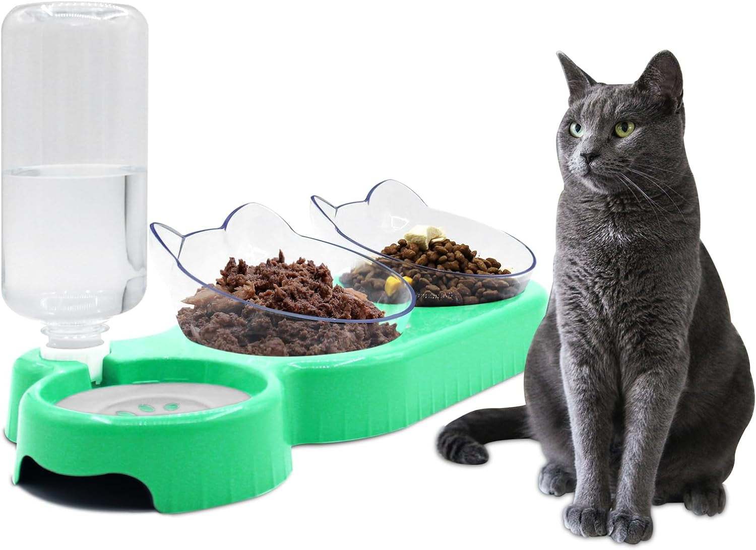 triple-cat-bowls-15-tilt-3-in-1-water-feeder-bowls-cat-double-food-bowls-with-automatic-water-bottle-bowl-whisker-friendly-wet-and-dry-cat-elevated-feeding-dishes-for-small-cat-and-puppy-pink