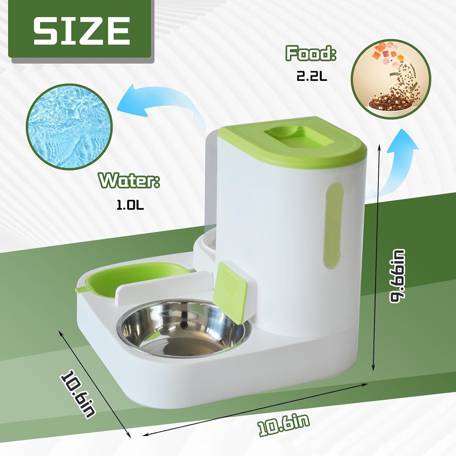 2-in-1-automatic-cat-feeder-water-dispenser-gravity-pet-feeder-stainless-steel-food-water-bowl-all-in-one-large-capacity-self-feeding-for-cats-dogs-small-medium-petsgreen