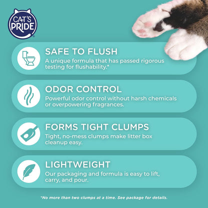 Cat'S Pride Lightweight Clumping Litter: Flushable - Powerful Odor Control - Scented, 10 Pounds3