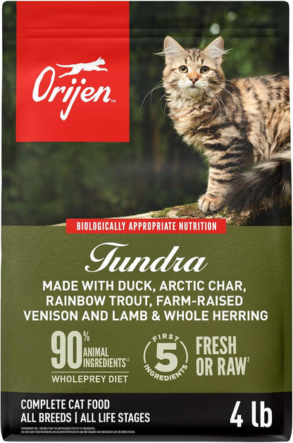 ORIJEN Grain Free WHOLEPREY Dry Cat Food Original Recipe 4Lb. Bag | 90% Animal Ingredients, Freeze Dried, Fresh or Raw Ingredients, High Protein, Heart Health, Free-Run Poultry14