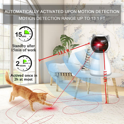 YVE LIFE Cat Toys Laser for Indoor Cats,The 4Th Generation Real Random Trajectory Motion Activated Rechargeable Automatic Cat Laser Toy,Interactive Cat Toys for Bored Indoor Cats/Kittens3
