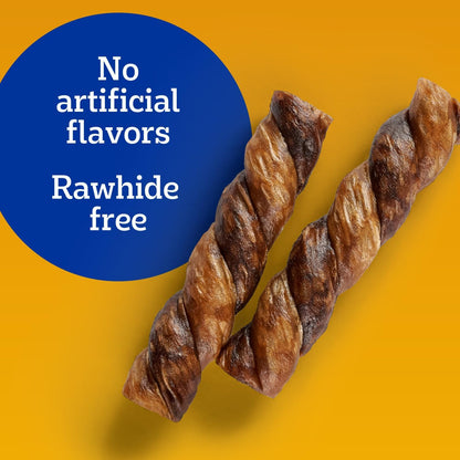 Pedigree Twisty Chews Small Dog Treats, Chicken & Beef, 40 Count | Long-Lasting Dental Chews, Rawhide-Free, Twisted Design, Helps Clean Teeth, Easy to Digest, Includes 4 Packs of 10 Treats6