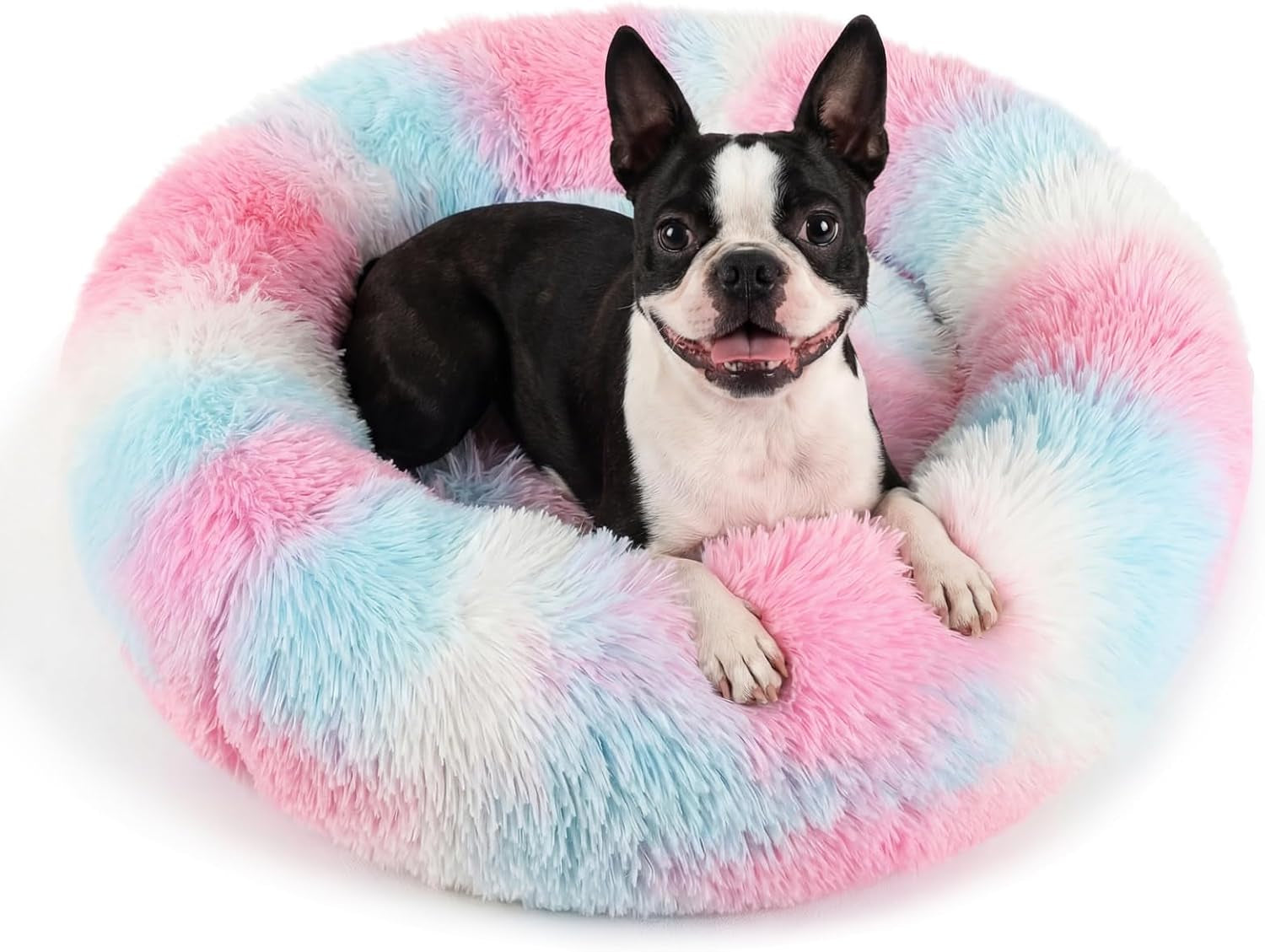 small-calming-dogs-bed-for-small-dogs-anti-anxiety-machine-washable-fluffy-luxury-anti-slip-waterproof-mute-base-warming-cozy-soft-pet-puppy-round-bed