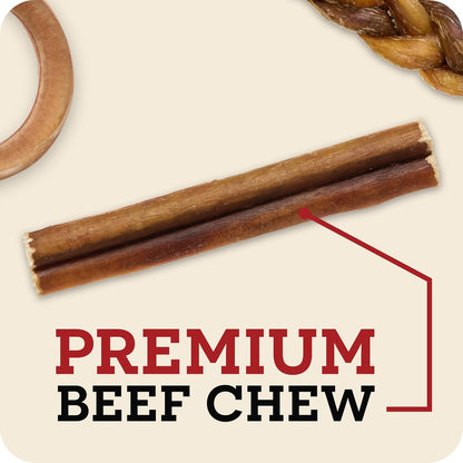 Redbarn Premium Bully Sticks for Dogs - 7 Inch, 6 Count - Long Lasting, Rawhide-Free, Slow Roasted, Low Odor & Highly Digestible, Single Ingredient Chews & All-Natural Dental Treats for Chewers3