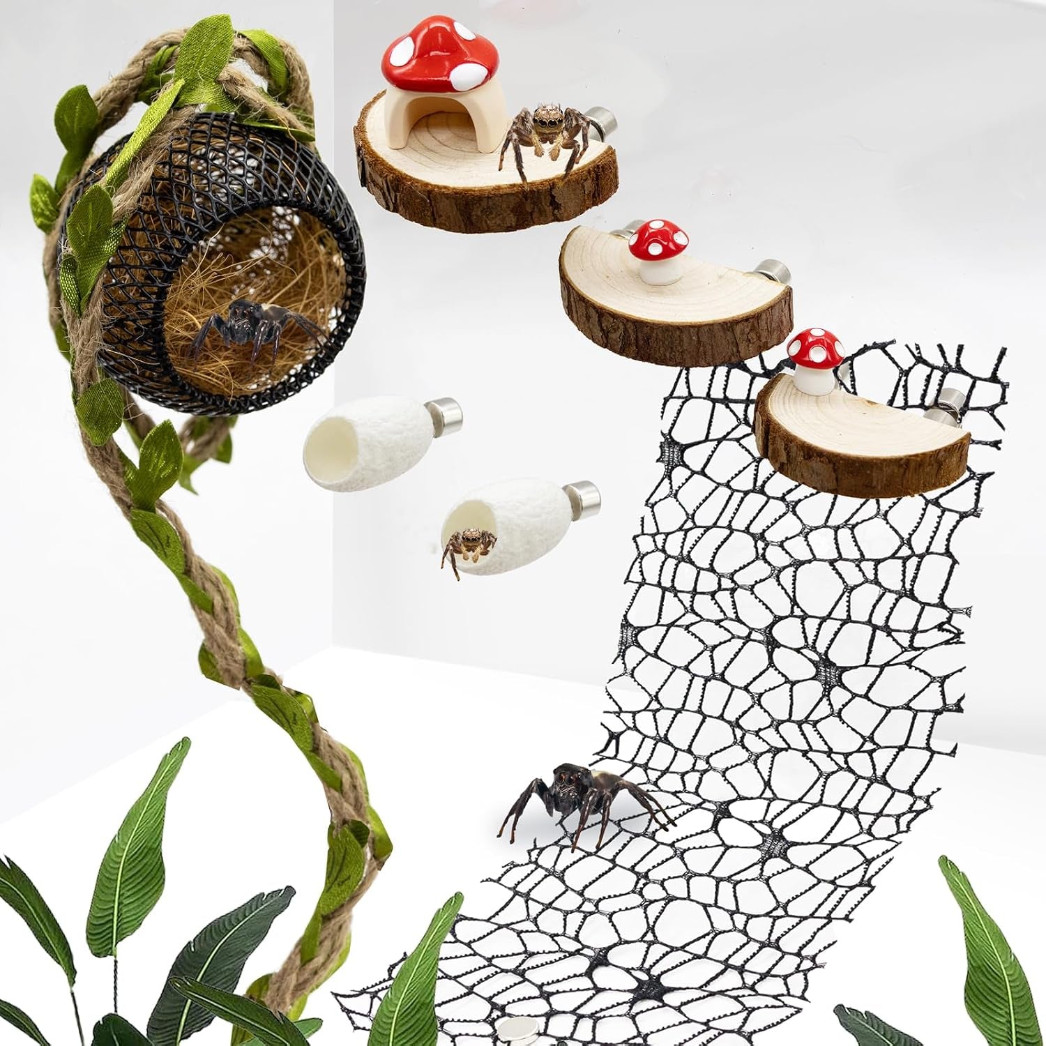 jumping-spider-habitat-accessories-enclosure-habitat-accessories-jumping-spider-web-climbing-and-feeding-platforms-with-magnets-for-small-insects-critters