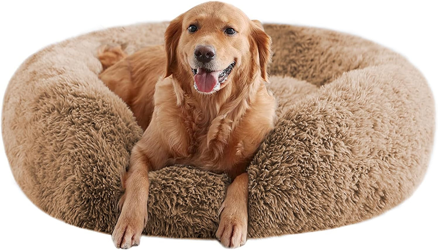 calming-dog-beds-for-large-dogs-faux-fur-donut-cuddler-dog-bed-round-fluffy-pillow-washable-pet-bed-for-dogs-up-to-80lbs-36inch