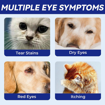 Wellix Pet Eye Drops for Dog & Cat, Non-Irritating Taurine Dog Eye Drop | Dog & Cat Eye Infection Treatment to Soothe Eye Allergy, Dry Eyes Pink Eyes, Dog Tear Stain Cleaner | Mild Herbal Blend, 60Ml3