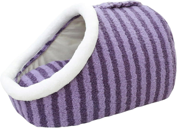 Warm Nest Dog Bed, Soft Cozy Pet Cave with Removable Cushion, Non-Slip Washable Soft Slipper Cave for Small and Medium Pets (Blue, Large)14