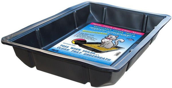 Kitty Lounge Disposable Litter Tray, Black, 50-Pack- Argee RG606/50, Black5