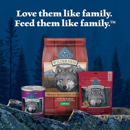 Blue Buffalo Wilderness Grain Free Adult Wet Dog Food, Beef & Chicken Grill, 32G Protein per Can, 12.5 Oz. Can (Pack of 12)11