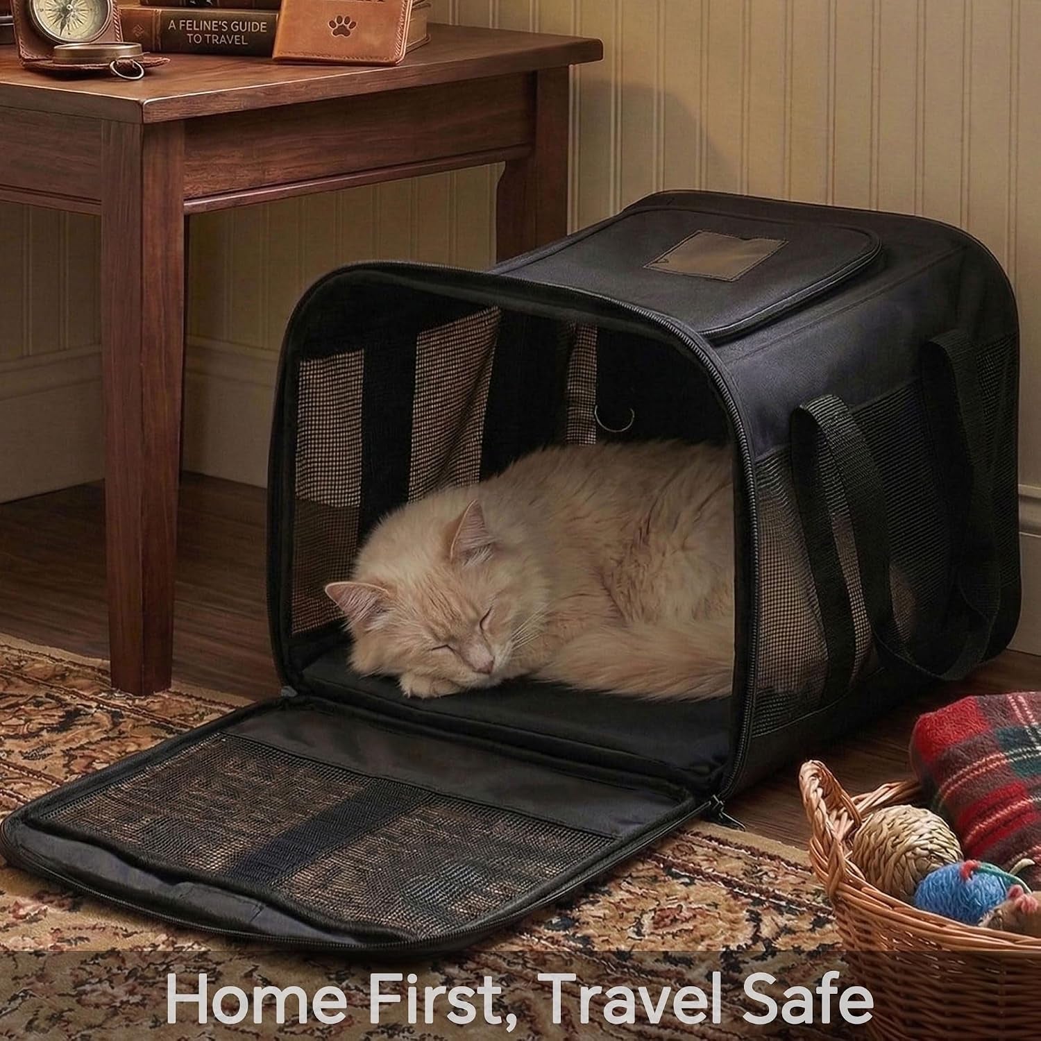 conlun-cat-carrier-airline-approved-soft-sided-dog-carrier-with-inner-safety-leash-pet-transport-carrier-for-small-medium-cats-puppies-up-to-15-lbs-collapsible-travel-kitten-carrier-bag-blackm-airline-approved-with-inner-safety-leash-collapsible-pet-transport-carrier-for-small-dog-medium-cats