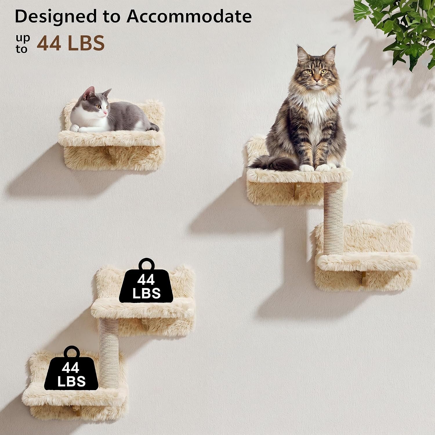 9-in-1-cat-wall-shelves-cat-wall-furniture-set-with-bridge-beige-wall-mounted-cats-shelf-for-space-saving-multi-level-cat-climbing-systems-for-16-inch-drywall-with-scratching-posts-condos