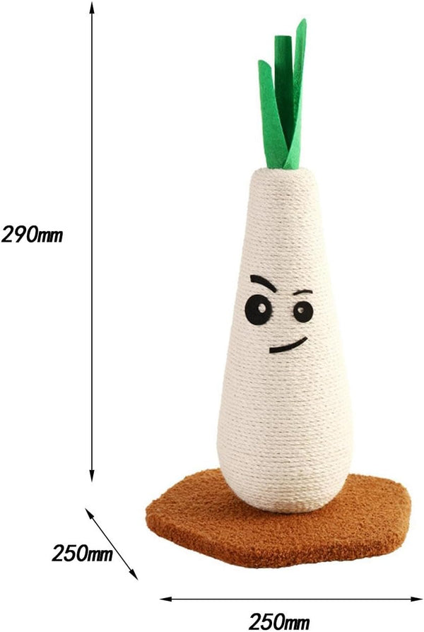Post,Cute Kitten Cats Tree Scratching Posts,15"" Tall,Scratcher Board,Er for Indoor Cats,Kitty Playing, 25X25X39Cm, White and Green4
