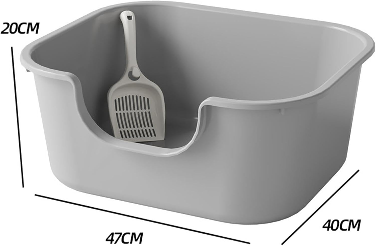 oversized-open-top-pet-litter-tray-with-high-sides-semi-closed-cat-litter-basin-portable-bedpan-for-cats-grey