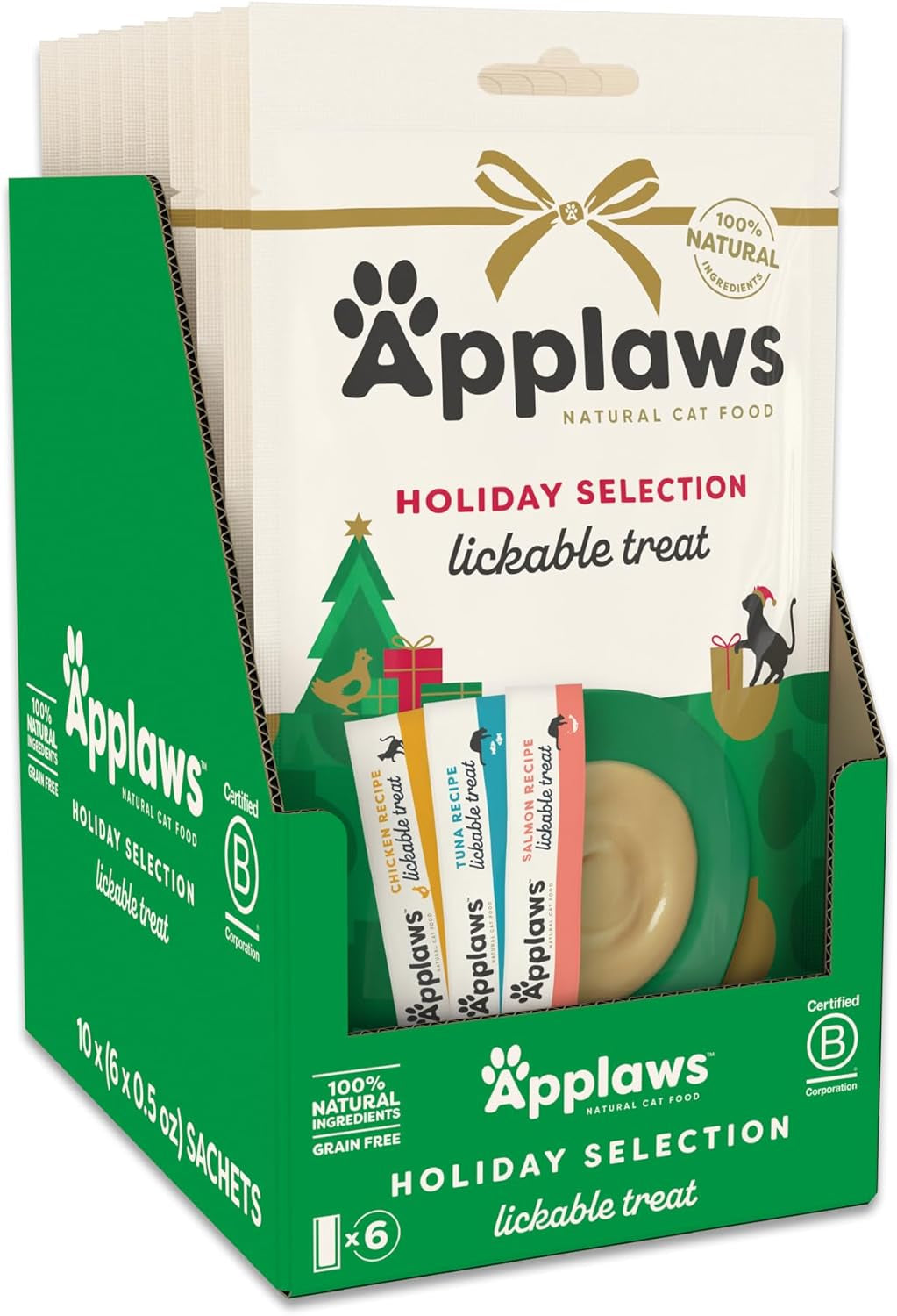 applaws-fish-puree-lickable-cat-treats-24-pack-0-5-oz-sachets-100-natural-high-quality-protein-limited-ingredient-grain-free-creamy-squeeze-up-treats