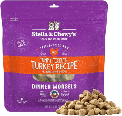 Stella & Chewy'S Freeze-Dried Raw Cat Dinner Morsels - Premium Chicken Recipe with 98% Cage-Free Meat & Organs - Natural Grain-Free Cat & Kitten Food - Made in USA - 18 Oz18
