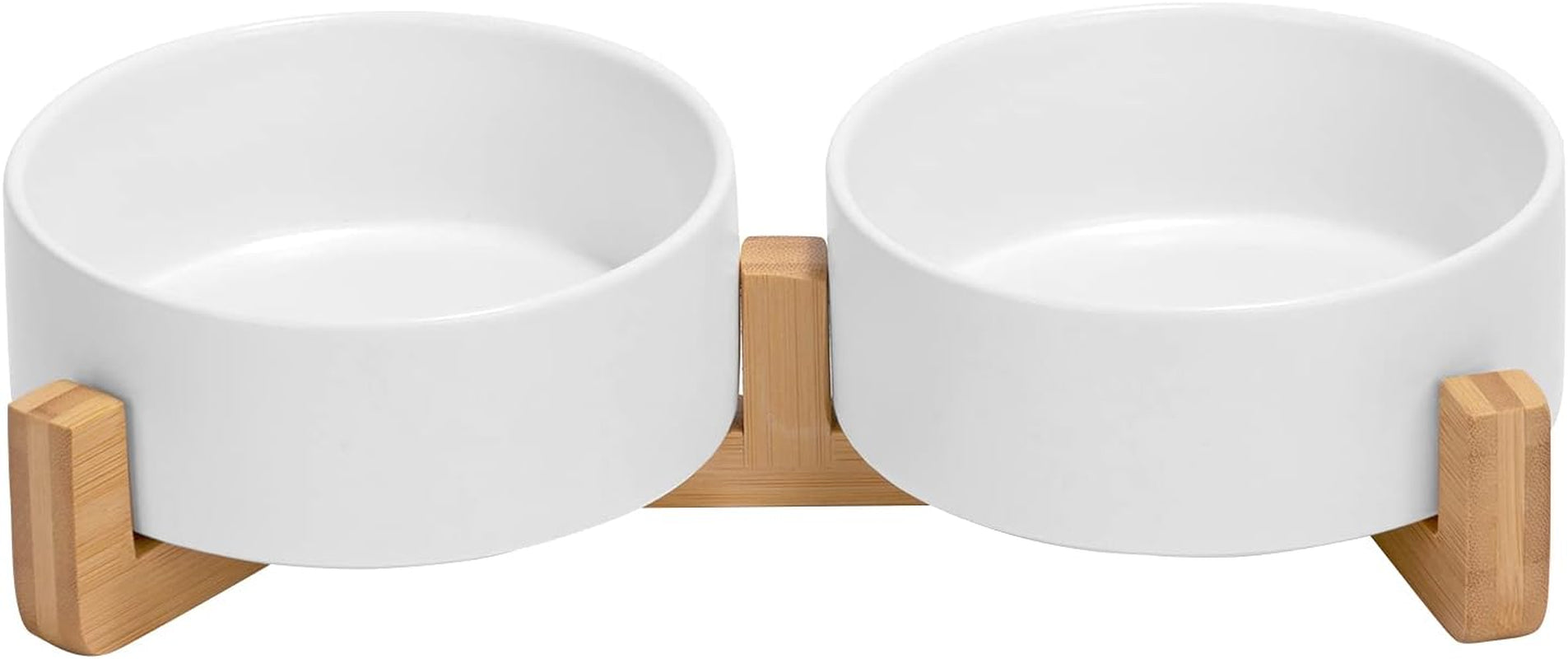 spunkyjunky-ceramic-dog-and-cat-bowl-with-wood-stand-non-slip-matte-glaze-weighted-food-water-set-for-cats-small-dogs-13-5oz