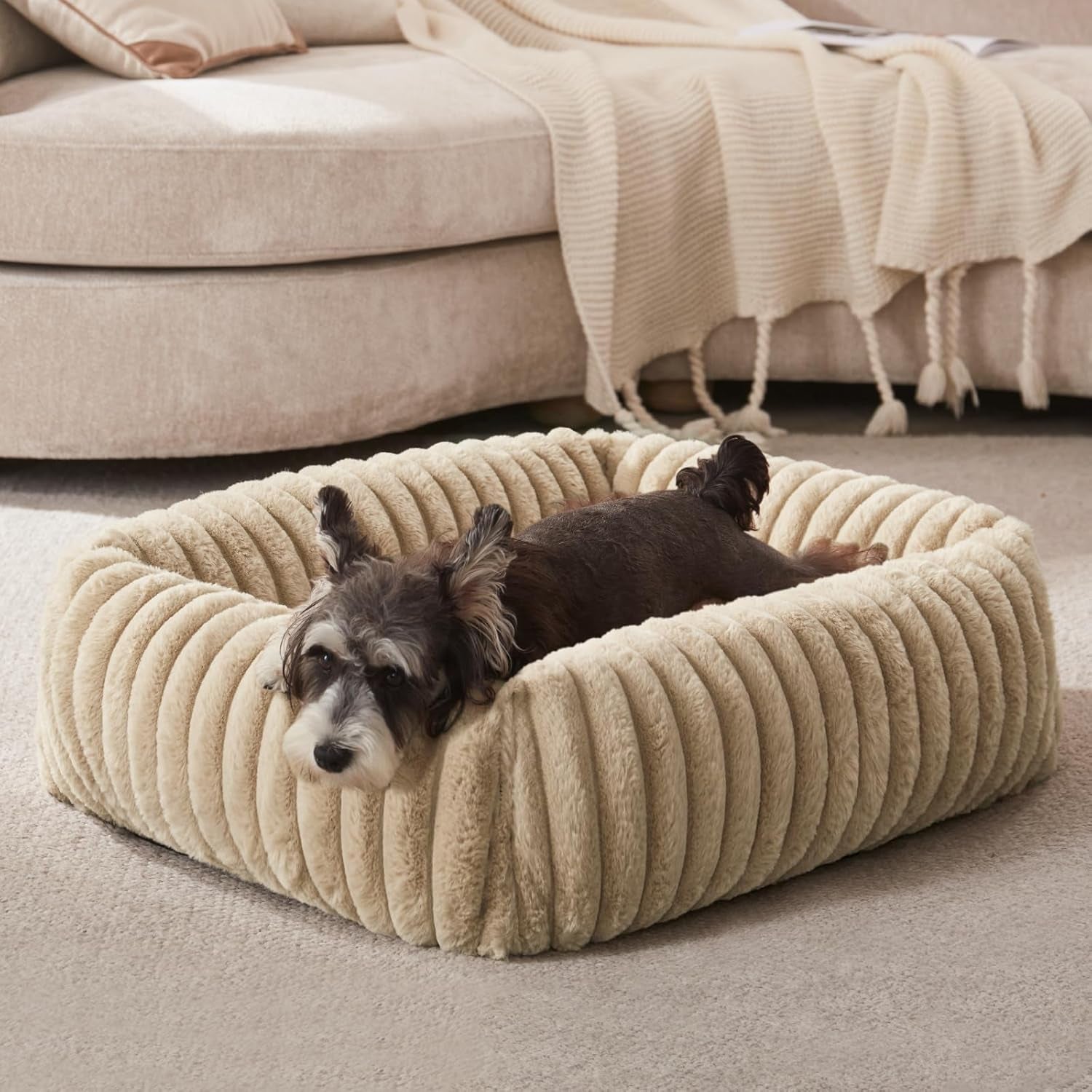 furtime-dog-bed-for-small-dogs-cat-beds-for-indoor-cats-washable-orthopedic-rectangle-soft-calming-puppy-bed-with-removable-cover-durable-pet-cuddler-with-anti-slip-bottom-grey-s-20x19x6