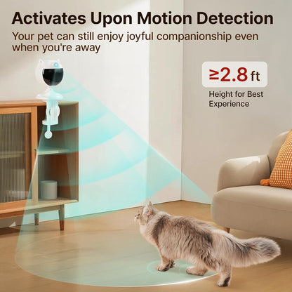 Potaroma Smart Sensor Cat Laser Toys Interactive, Motion Activated Truly Random Trjajectory, Clamp Design, Automatic Chargeable Kitten Toy Indoor Exercise, Cream White | Motion Activated Truly Random Trjajectory, Clamp Design, Automatic Chargeable Kitten Toy Indoor Exercise, Cream White3