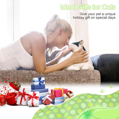 Interactive Cat Toys for Indoor Cats & Kittens - Automatic Hide & Seek Toy with Feather Tail,Squeaky Mouse Sounds, Motion Activated,Usb Rechargeable Boredom Relief & Self Play Enrichment Game6
