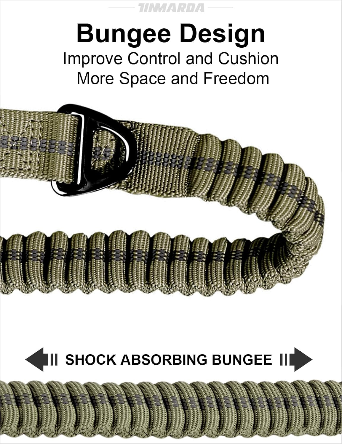 tinmarda-heavy-duty-dog-leash-with-2-padded-handles-advanced-easy-metal-clip-4-6ft-shock-absorbing-no-pull-dog-leashes-for-medium-large-dogs-that-pull-army-green