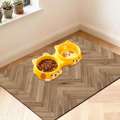 Pet Feeding Mat for Floors Cat Food Mat Waterproof Dog Food Mat and Water Absorbent Quick Dry Non Slip Mat for Cat Bowls25
