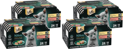 Sheba Perfect Portions Kitten Pate Wet Cat Food, Multipack, 2.6 Oz, 24 Ct | DHA for Brain Development, Vitamin E for Immunity, Real Meat, All Essential Amino Acids, Complete & Balanced, 48 Servings16