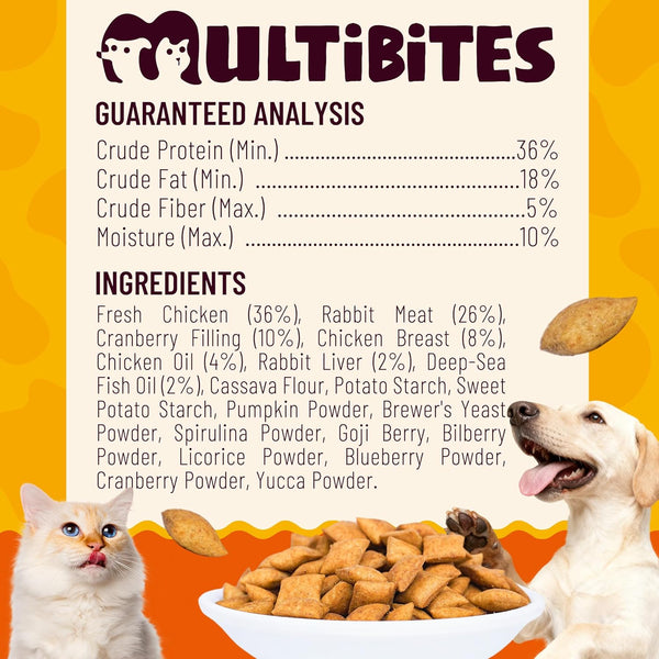 Cranberry Cat Treats for Urinary Tract, Chicken Flavor, 13.05Oz | Urinary Tract Cat Treats Healthy for Uti, Kidney Support & Bladder Control. Crunchy Urinary Cat Treats for Indoor Cats8
