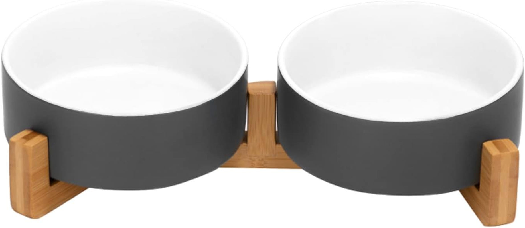 spunkyjunky-ceramic-dog-and-cat-bowl-with-wood-stand-non-slip-matte-glaze-weighted-food-water-set-for-cats-small-dogs-13-5oz